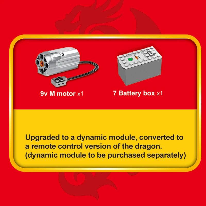 1359PCS Flames Dragon Smaug Building Blocks Model Toy - ToylandEU