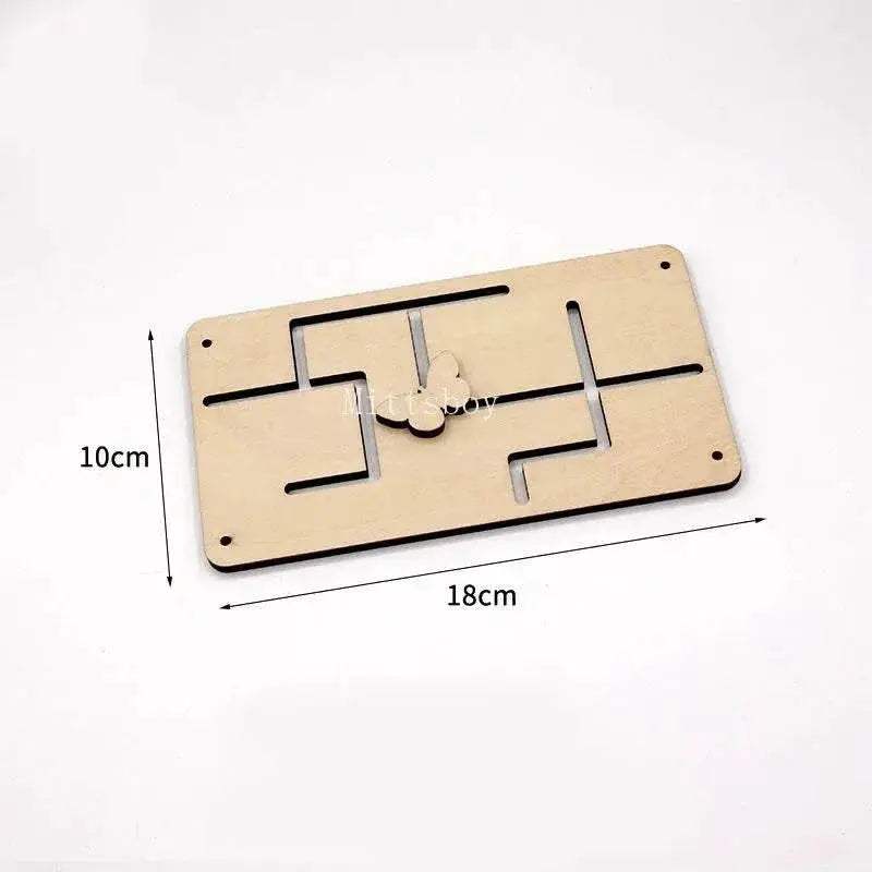 Busy Board Accessories Montessori Wooden Toy with Key Lock Switch Slides and Paillette Educational Early Learning Toy - ToylandEU