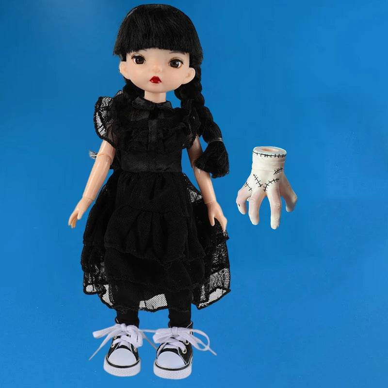 Fashion 1/6 Bjd Doll Black Braid 30cm with Multiple Joints Girls Kids Toy - ToylandEU