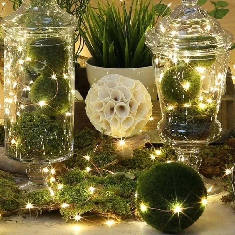 Fairy String Lights | Battery Powered | Warm White LEDs | 3 Lighting Modes Party Decor