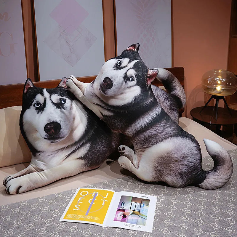 Plush Husky Dog | Thick Cotton Padding | Toylandeu™