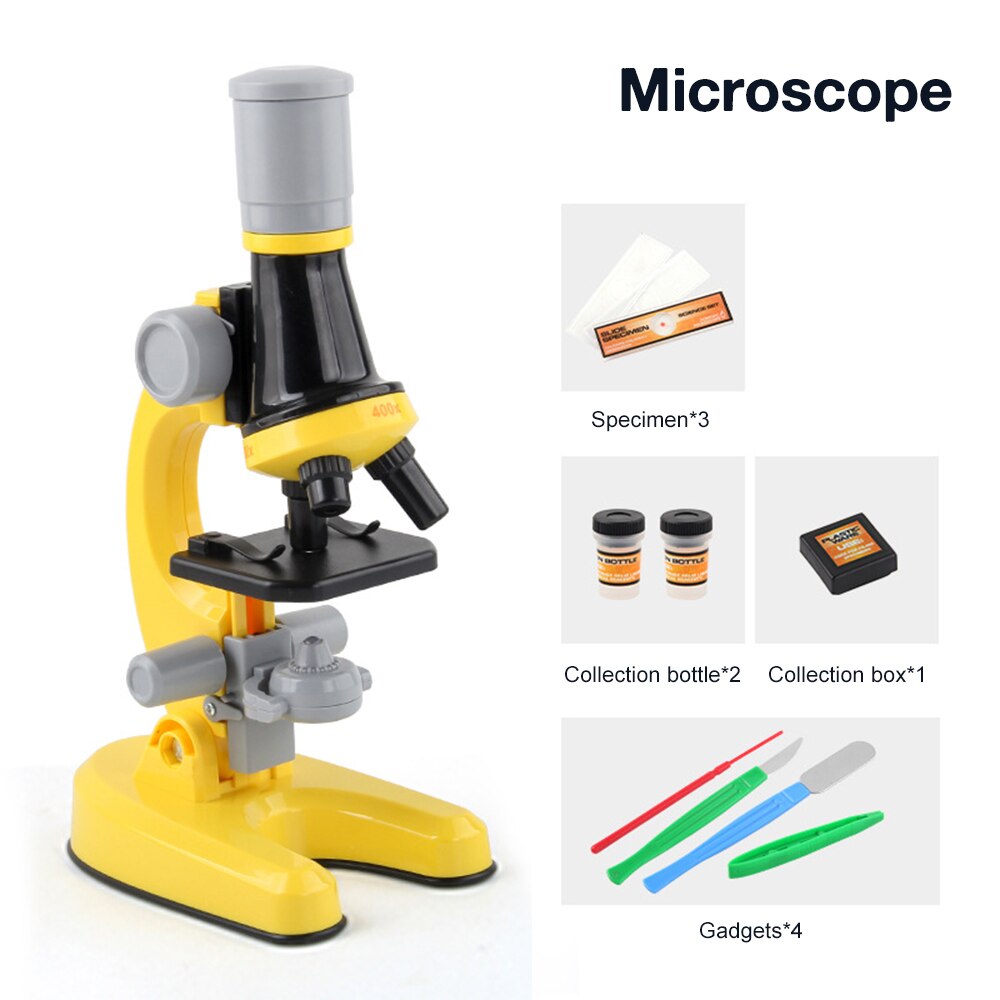 Science Educational Toy: 100X 400x 1200X Biological Microscope Kit with LED, Voltage Regulator - Perfect for Kids at Home or School Toyland EU Toyland EU