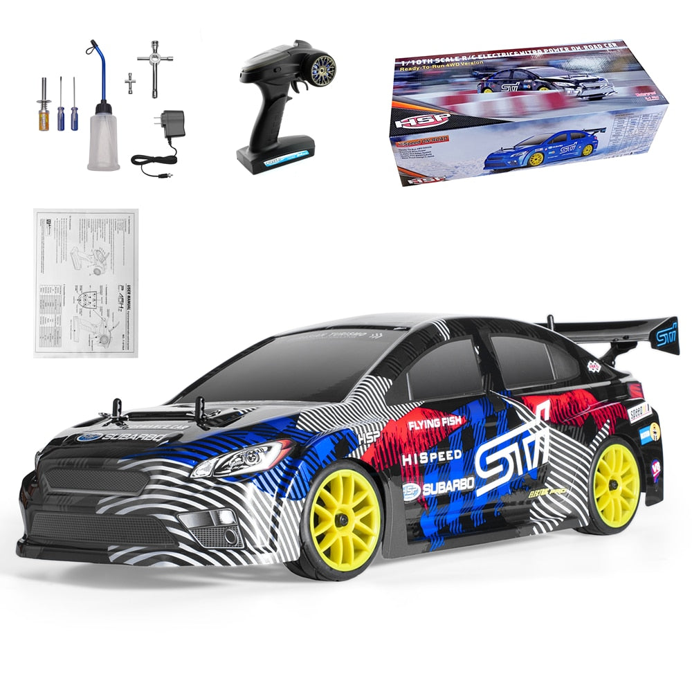 High Speed HSP 1:10 Scale Nitro Gas Drift RC Racing Car with Two Speed 4wd Power Toyland EU