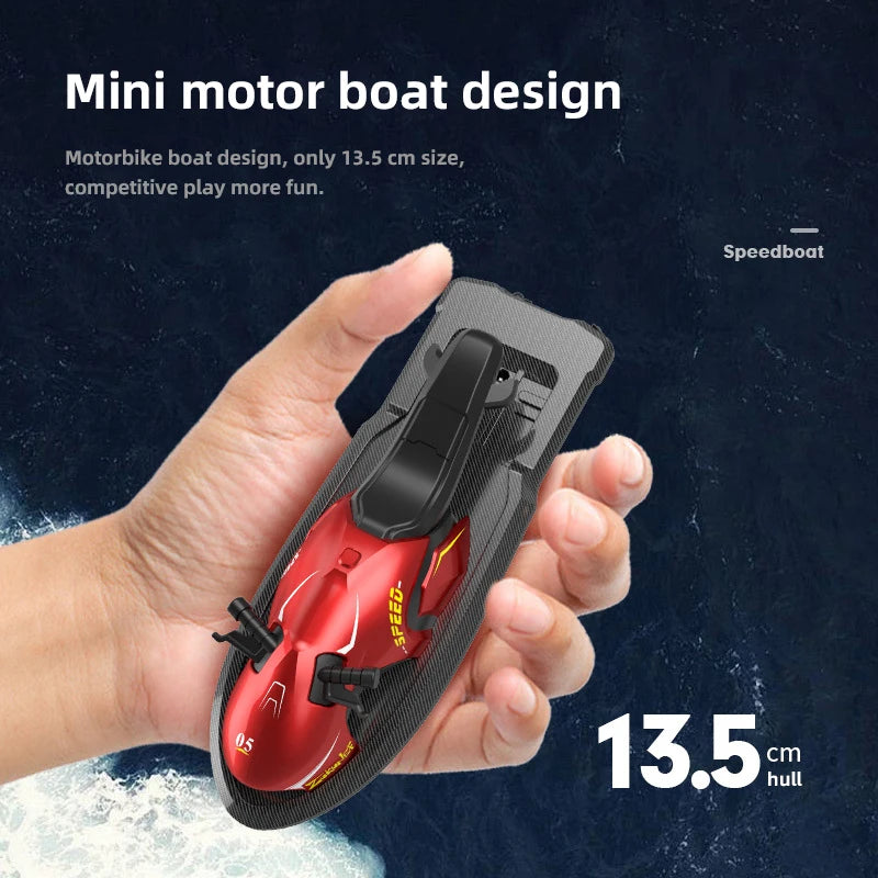 Mini RC Boat 2.4G Radio Remote Controlled Motor Boats High Speed Ship - ToylandEU