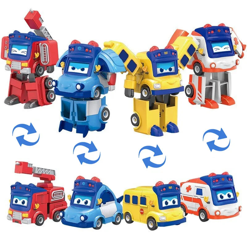 GGBOND ABS Gogo Bus adaptable Vehicle with 3 Changeable Face Expressions - ToylandEU