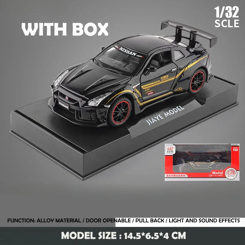 Nissan GTR R35 Diecast Car Model With Sound And Light - ToylandEU
