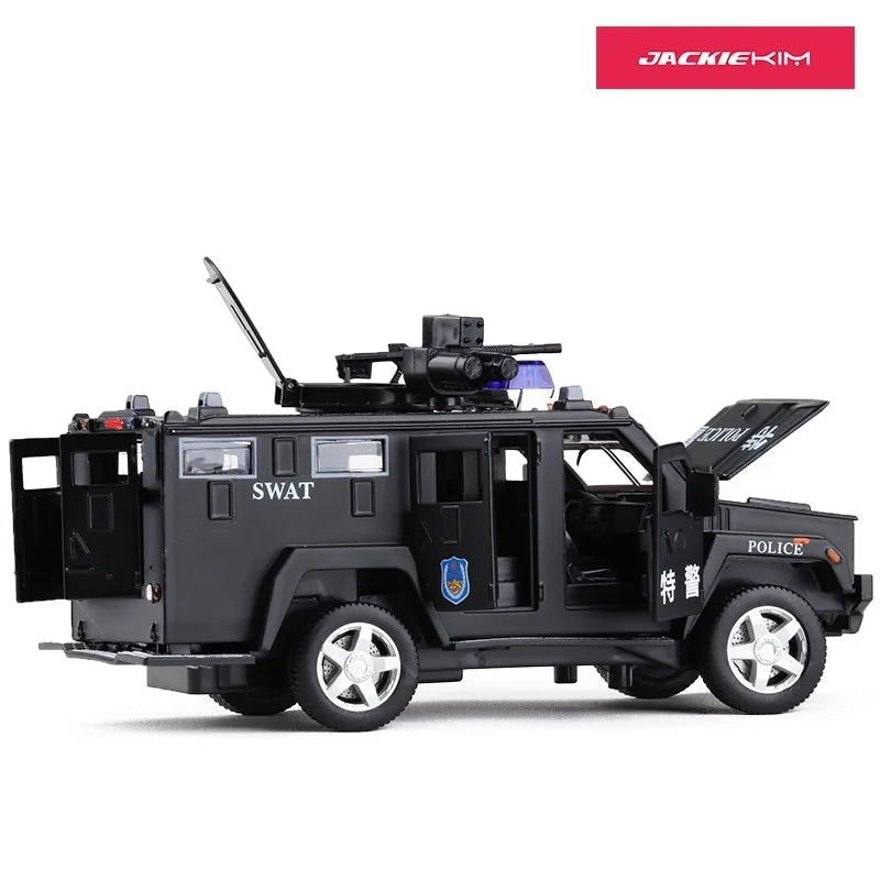 Police SWAT Armored Vehicle Truck Alloy Car with Anti-hijacking Features - ToylandEU