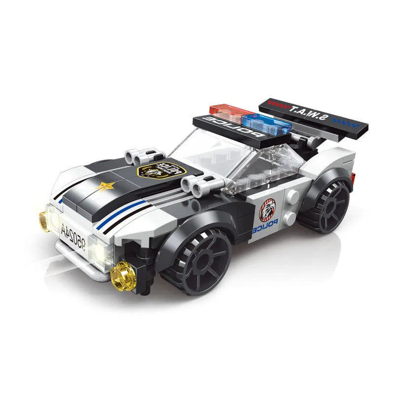 Black Police Car Building Blocks Toy Set ToylandEU.com Toyland EU