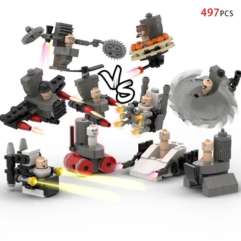 MOC Skibidi Toilet Building Blocks Set for Kids Titan Cameraman Speakerman Model Classic Toys for Boys Birthday Christmas Gifts - ToylandEU