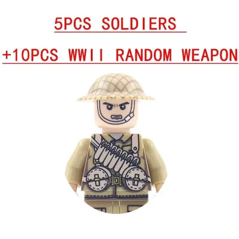 Lego Compatible Military Building Blocks Set With Weapons - ToylandEU