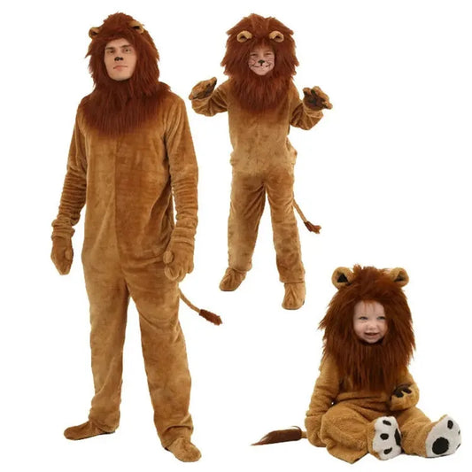 Lion King Furry Costume for All Ages - Perfect for Halloween Fun!