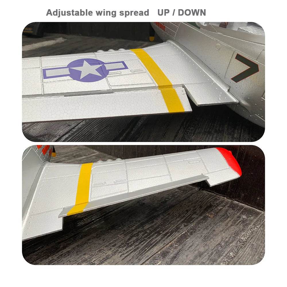 750MM 29.5 Inch Large Remote Control P51 P51D Mustang RC Plane - ToylandEU