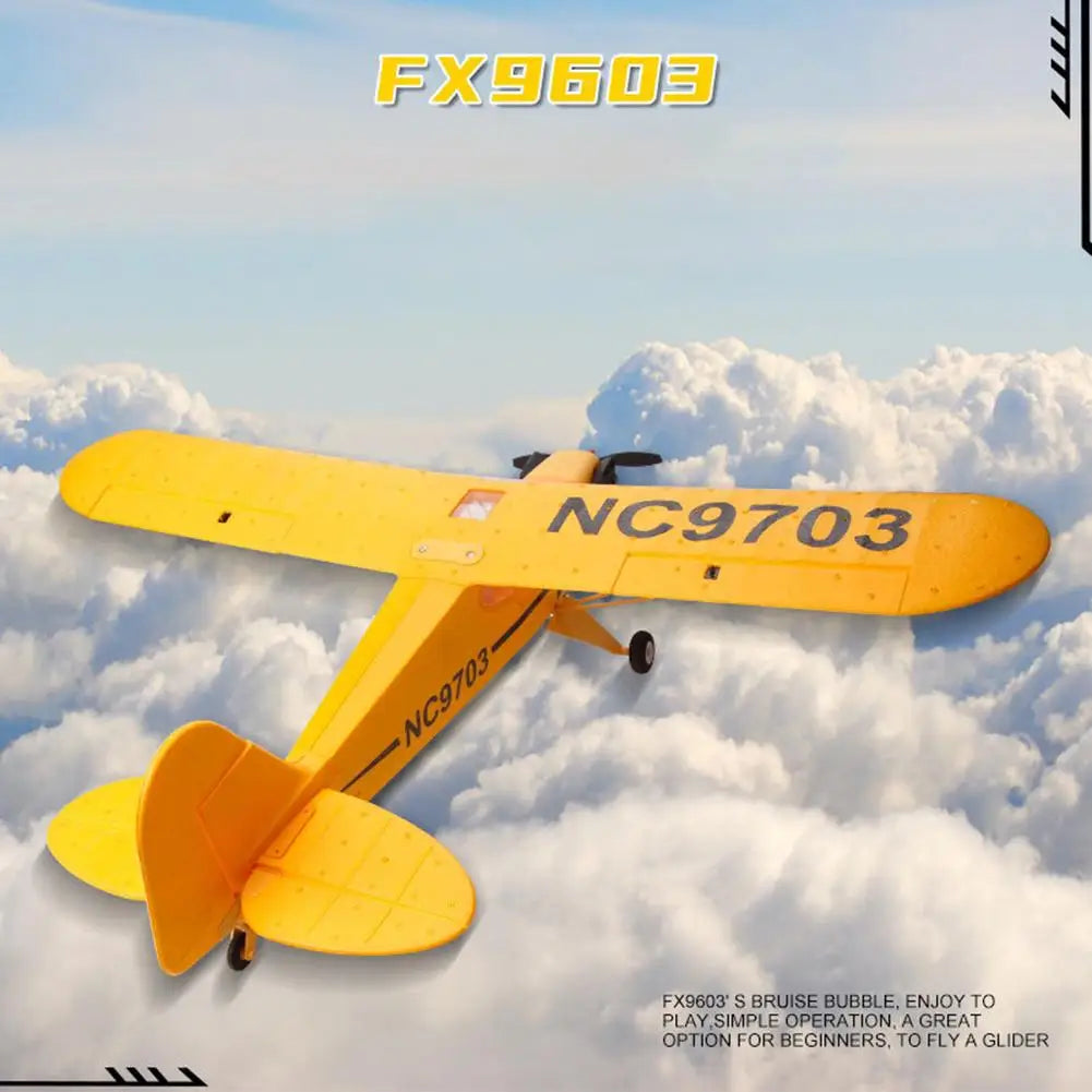 FX9703 5CH J3 Simulation Fighter Model 6-shaft Gyro Fixed-Wing 3D - ToylandEU