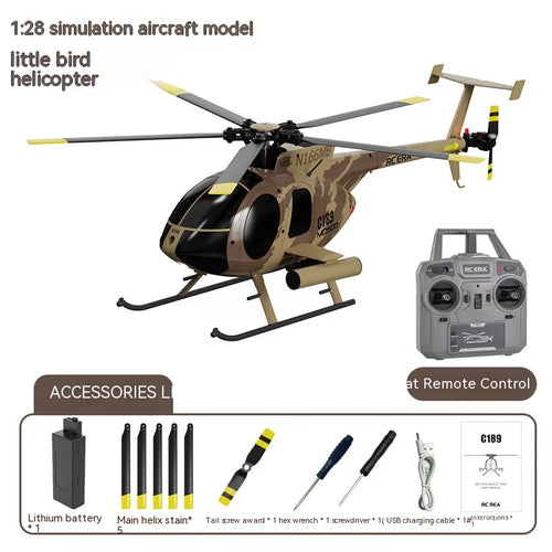 New Product 1:28 Kubing Ke C189 Remote Control Helicopter Md500 Dual ToylandEU.com Toyland EU