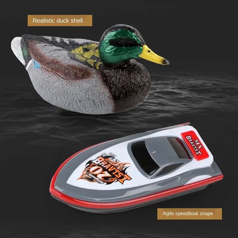 Adorable Duck Themed 2.4G RC Speedboat for Kids - Fun Water Adventures