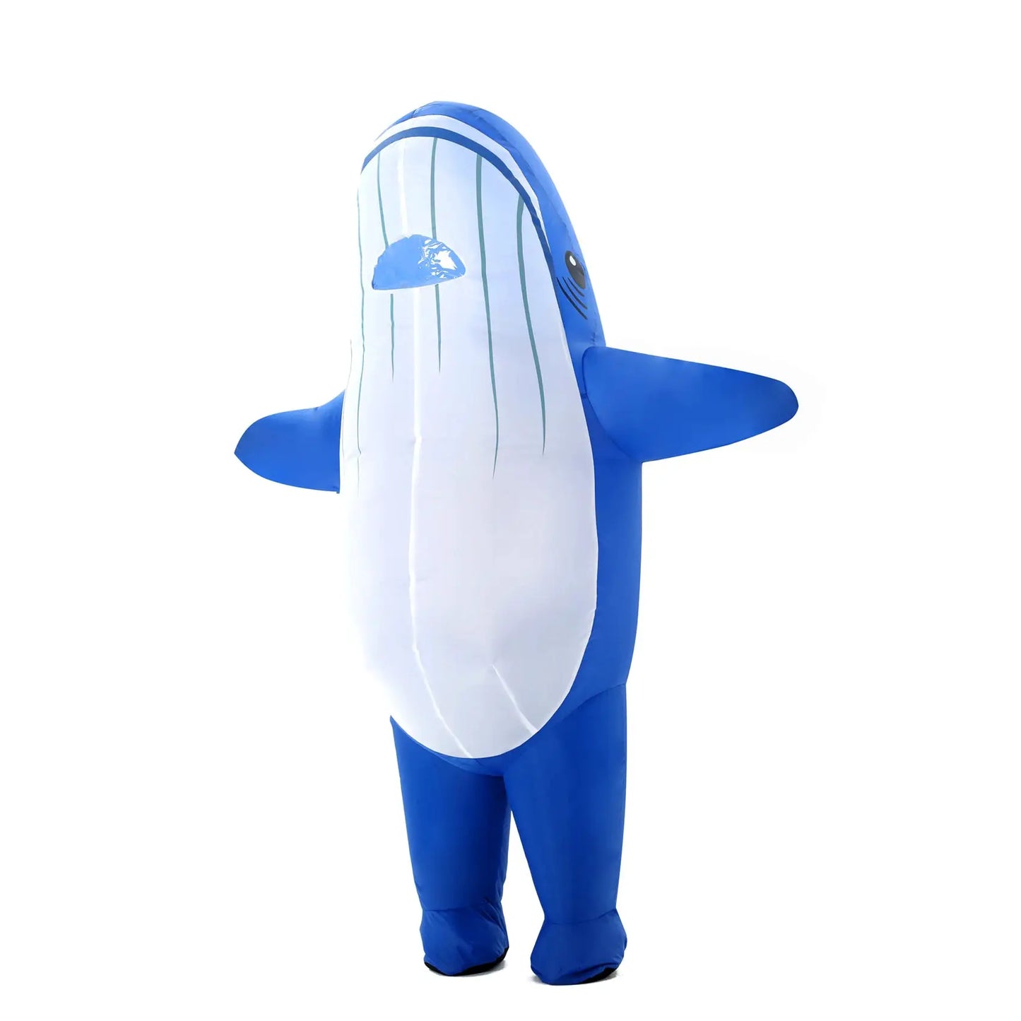 Blue Whale Inflatable Costume Full Body Blow Up Halloween Ocean Costume Outfits for Street Performances & Various Theme Parties - ToylandEU
