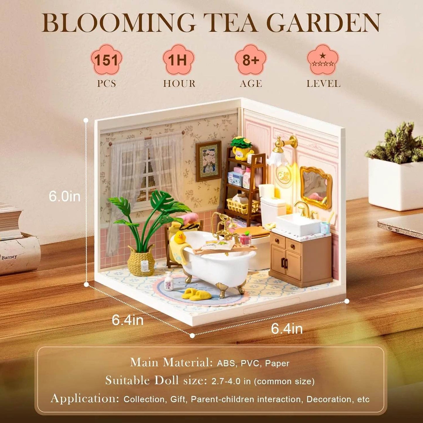 Robotime DIY Miniature Dollhouse Kit with Accessories Model Supply Store Kit with LED to Build Decent Birthday Gift 3D Puzzle - ToylandEU