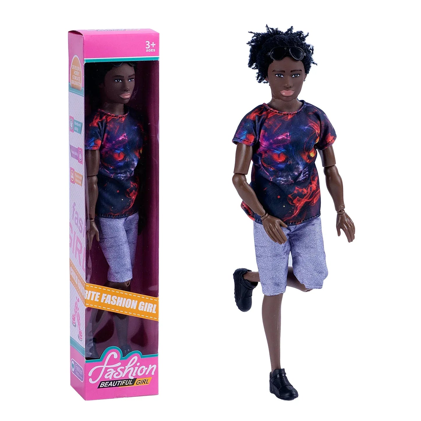 Black Barbie Doll Body 30cm For DIY Fashion Playtime - ToylandEU