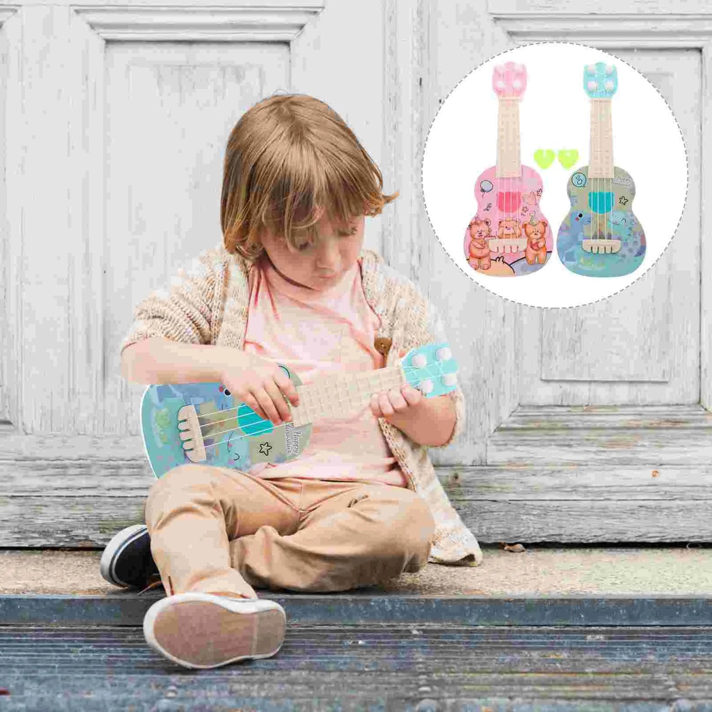 Mini Ukulele Musical Instrument Toy Set for Young Kids - ToylandEU