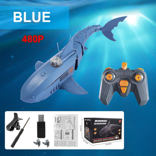 APP 480P camera RC shark boat toy Robot Fish 2.4G radio remote control ToylandEU.com Toyland EU