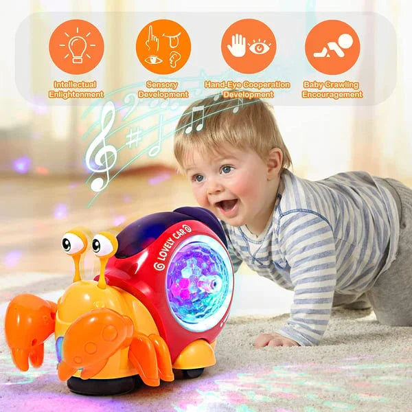 Crab Crawl Baby Toy with Music and LED Light - ToylandEU