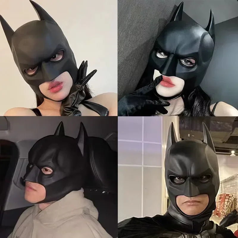 Batman Mask | Material: Natural Latex | Color: Black | Dark Knight Style Cowl