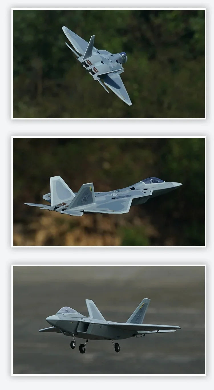 RC RC F-22 Raptor 4s Electric Remote Control Airplane Toy - 40mm Twin Engine Model