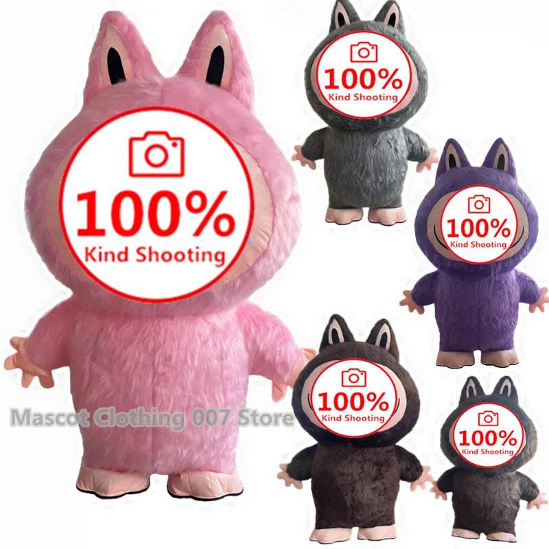 Inflatable Mascot Costume | Teddy Bear Design | Fan Powered | Adult Size