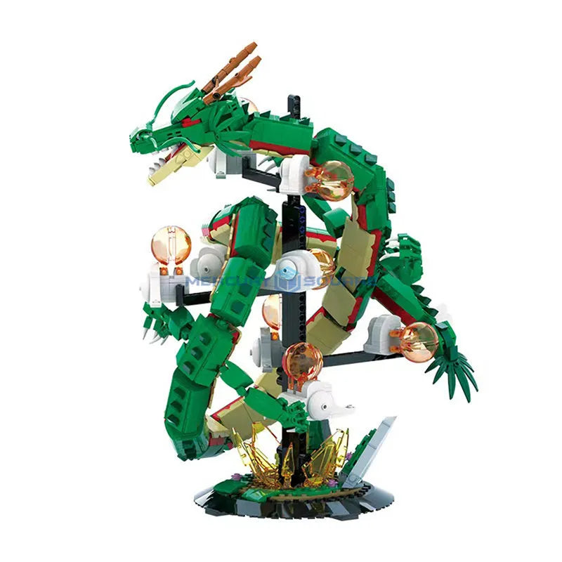 Glowing Dragon Brick Model with Paper Manual - ToylandEU