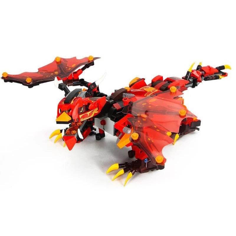 1359PCS Flames Dragon Smaug Building Blocks Model Toy - ToylandEU