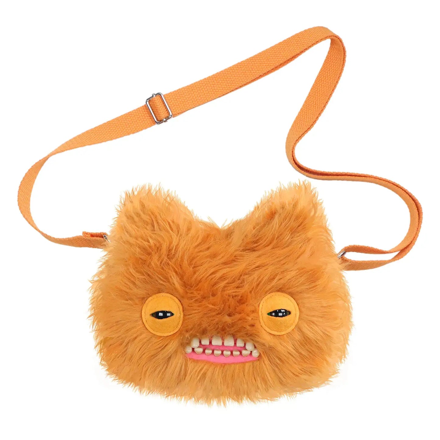 Fuggler Original Plush Shoulder Bag Big Head Screech Wide Eyed Weirdo Ugly Tooth Monster Crossbody Furry Backpack Birthday Gift - ToylandEU