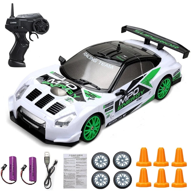 2.4GHz Drift Racing RC Car Toy AE86 Model GTR 4WD Vehicle for Kids - Christmas Gift