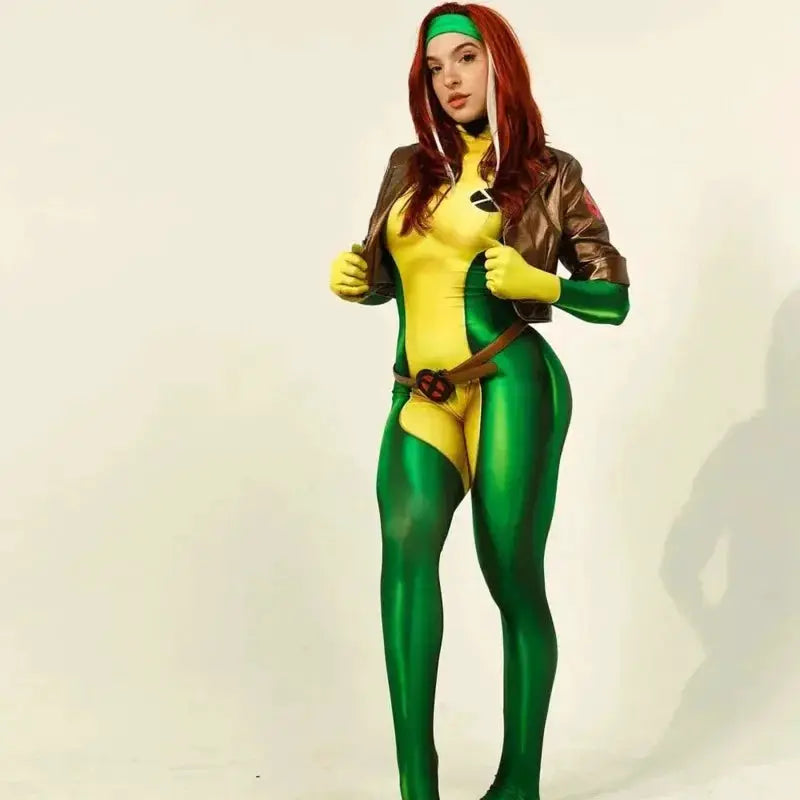 Rogue Cosplay Anna Marie Cosplay 3D Printing Adult Kids Zentai suit Halloween Party Women Girls costume - ToylandEU