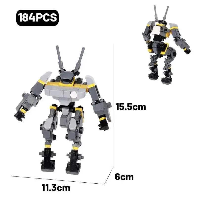 MOC Military Fighter Building Blocks Kit Combat Robots Gift Building Bricks MOC - ToylandEU