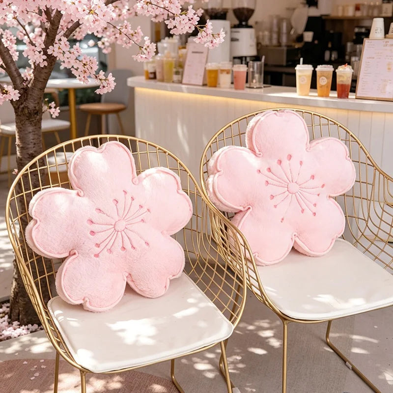 Plush Pillow | Cherry Blossom Design | PP Cotton Filling | 45 cm