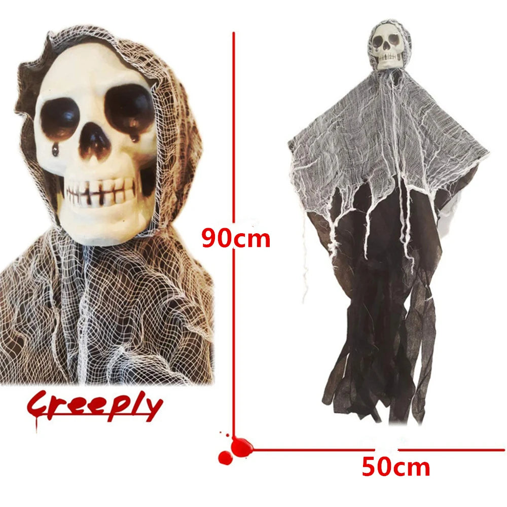 Hanging Skeleton | Realistic Pose | Weather Resistant | Yard Porch Decor