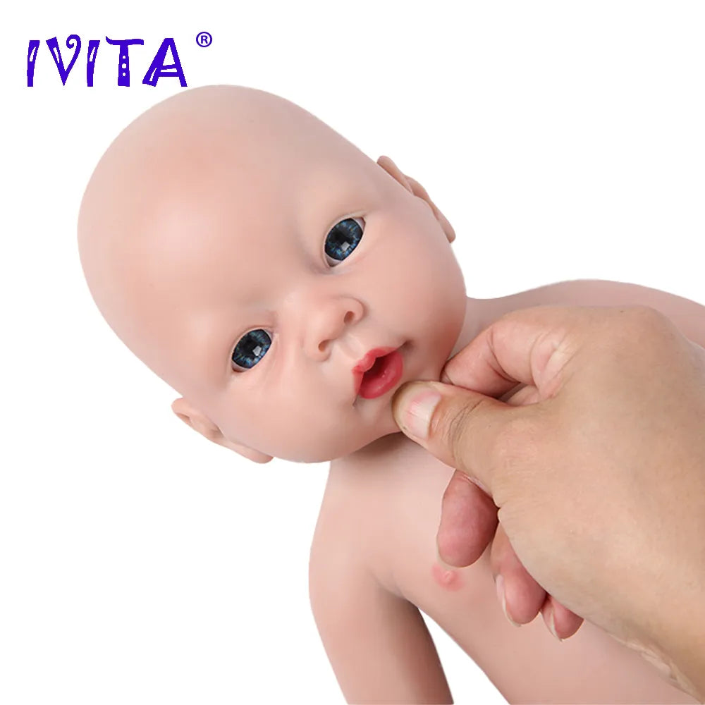 Realistic 20inch 3200g 100% Silicone Reborn Baby Doll IVITA WB1506 - ToylandEU