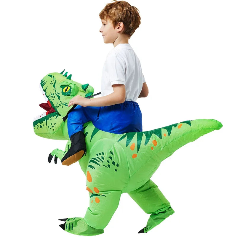 Inflatable T-Rex Dinosaur Costume for Kids - Fun for Halloween & Parties!