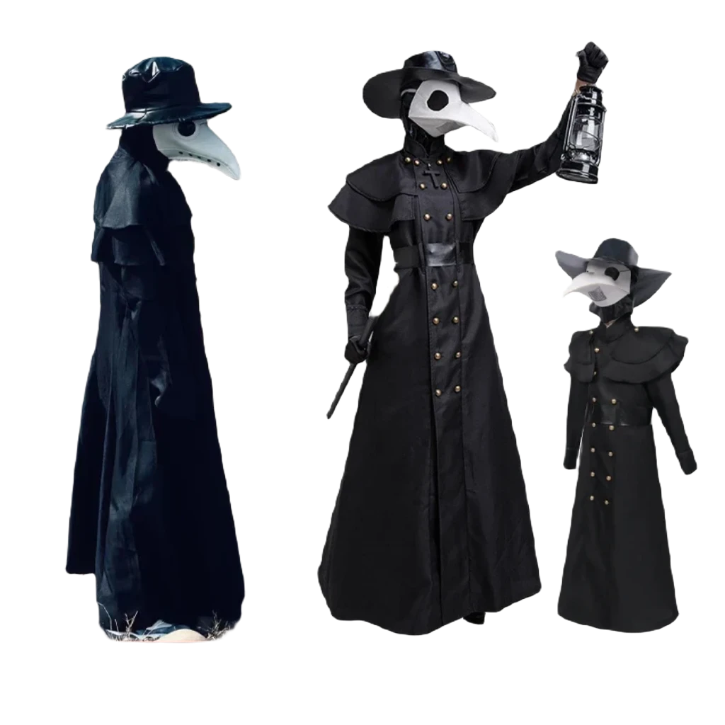 Steampunk Plague Doctor Costume for All Ages - Unisex Horror Attire