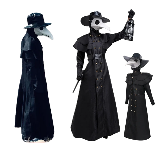 Steampunk Plague Doctor Costume for All Ages - Unisex Horror Attire