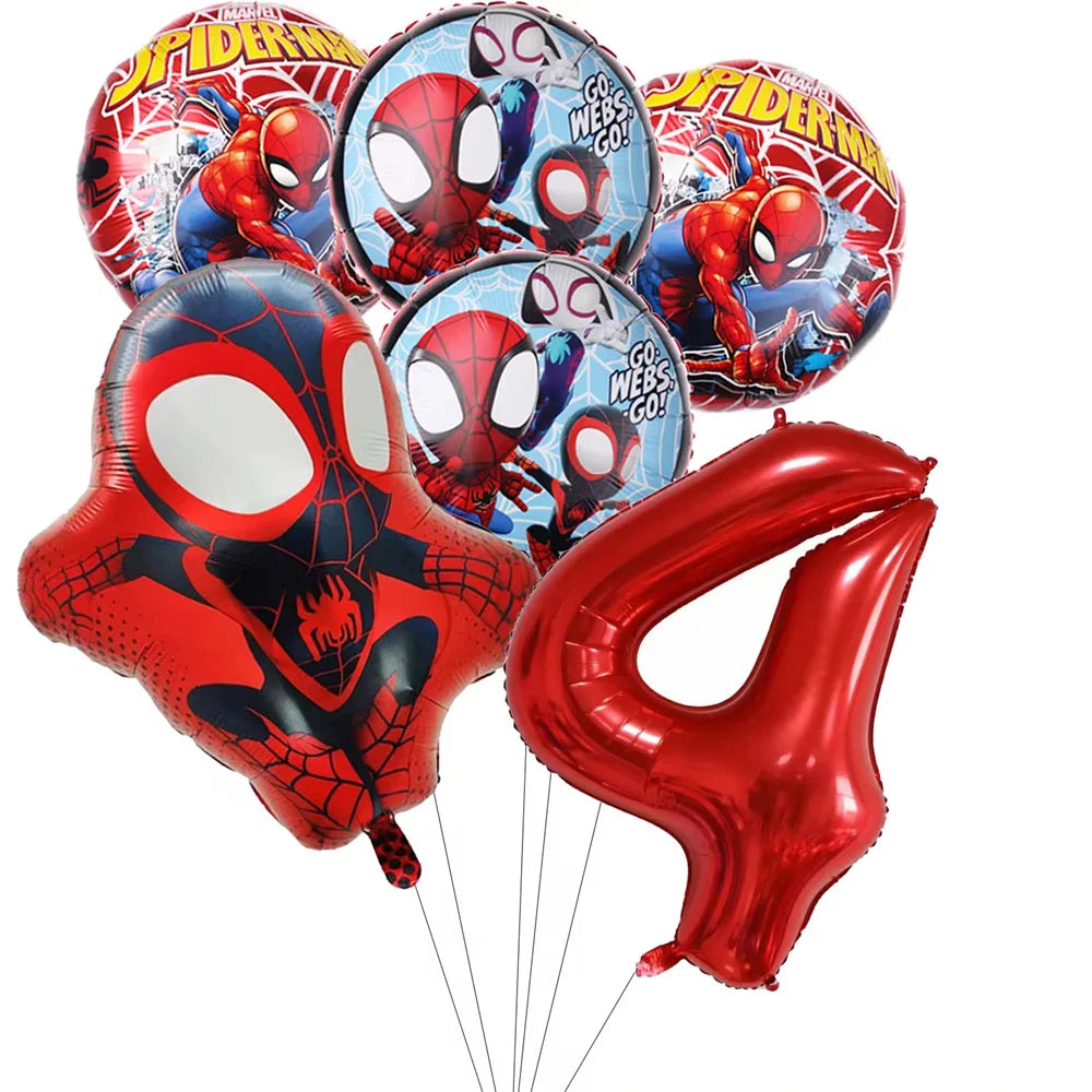 Spider Birthday Party Supplies | Disposable Tableware Set | Plates Cups Napkins