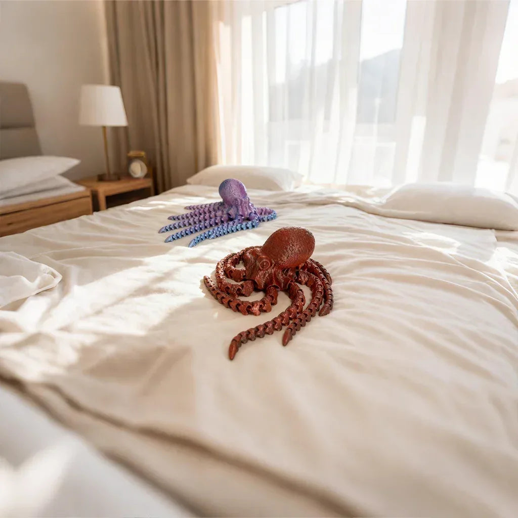 Colorful 3D Printed Octopus Statue Desktop Decoration - ToylandEU