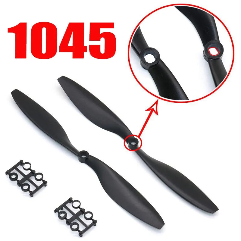Set of 4/6 1045 Square Hole Propellers for F450 F550 RC Multirotor