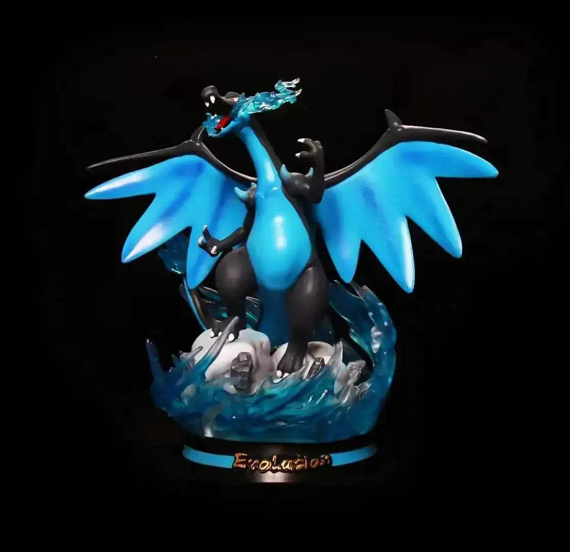 Pokemon Evolution LED Anime Figures, PVC Statue Model Toy Collections 20-35cm - CLOUDANIMESTUDIO