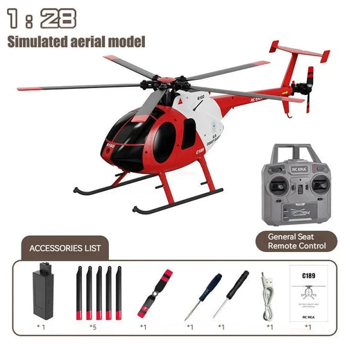 Rc Era 1:28 C189 Bird Rc Helicopter Tusk Md500 Dual Brushless Toyland EU