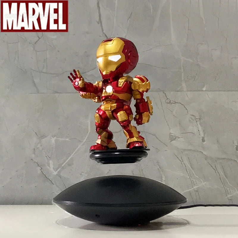 Levitating Iron Man Figure with Glowing Desktop Display - ToylandEU