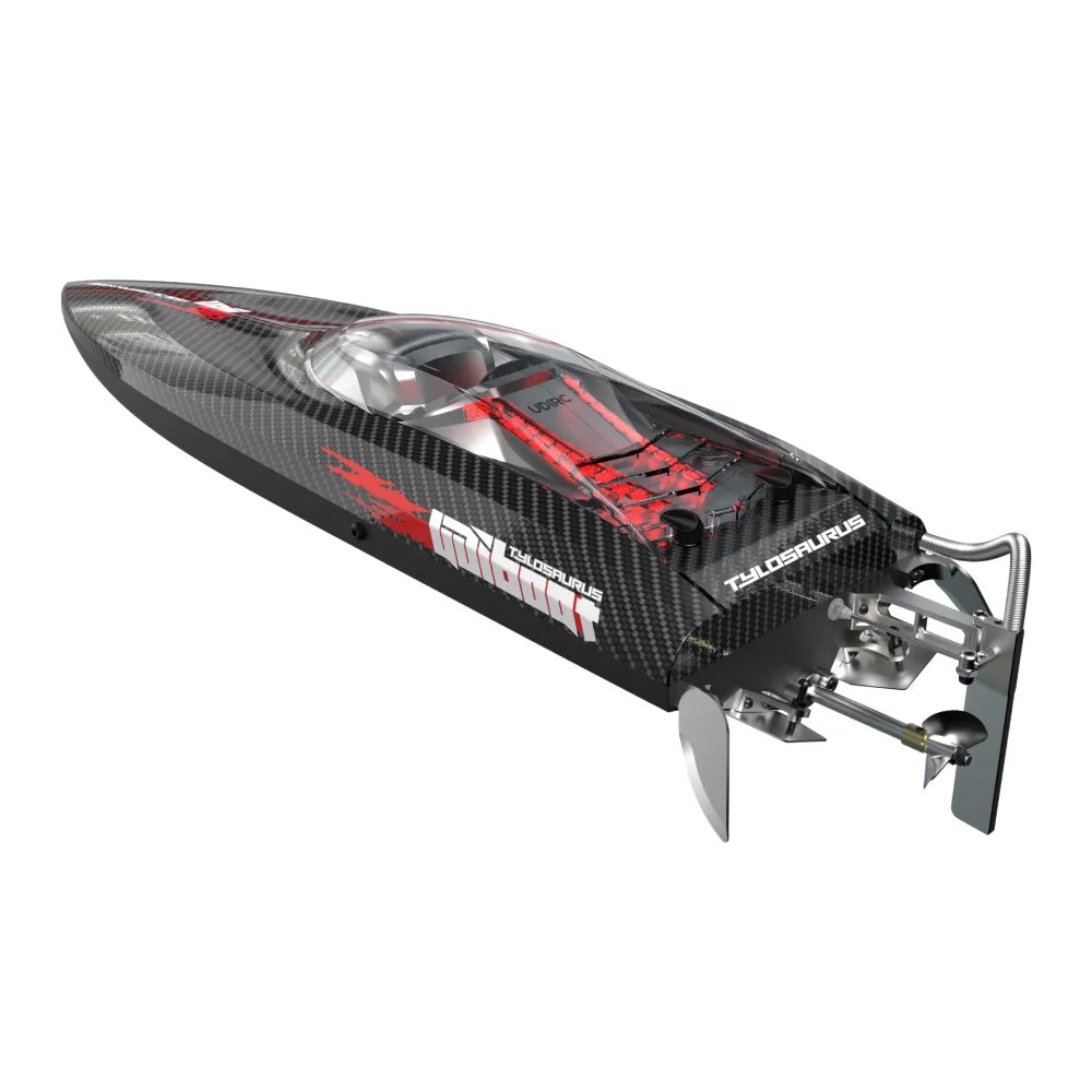 RC Speedy UDIRC UDI022 Brushless RC Boat with LED Lights and Water Cooling System - 60km/h Remote Control Model