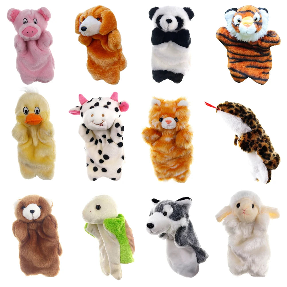 Cow Plush Hand Puppet | Soft Fabric Design | Story Time Prop | Preschoolers