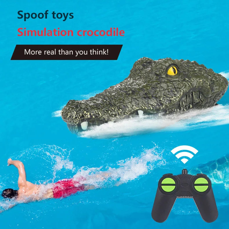 Electric Alligator Remote Control Boat - Summer Pool Toy for Kids