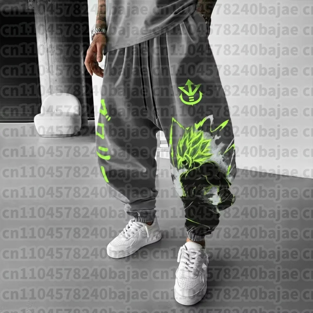 Dragon Ball Men's Jogger Pants | Majin Buu Graphic | Harajuku Style | Sizes S-XXL